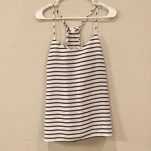 J Crew Striped Razorback Tank